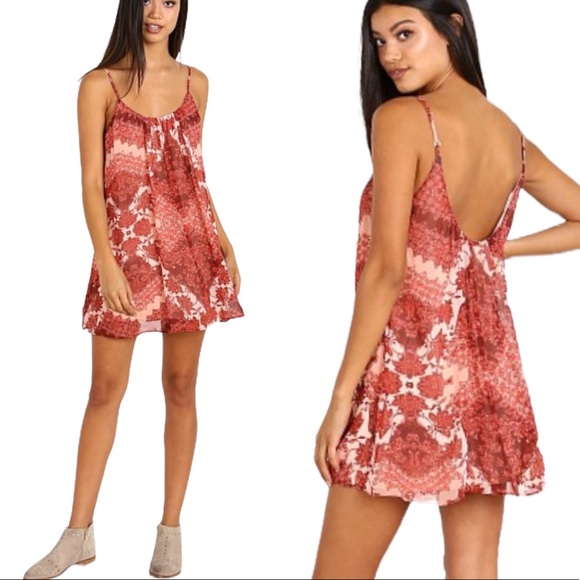 Show Me Your MuMu Dresses & Skirts - Show Me Your Mumu Trapeze Mini Dress Happy Henna M